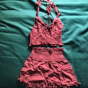 Orange two piece set